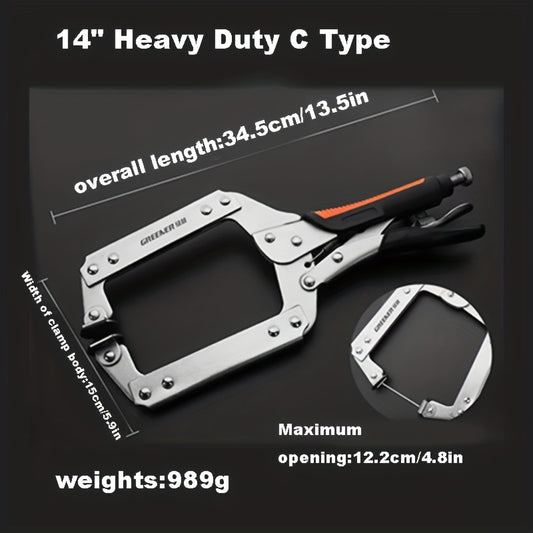 3pc Carbon Steel Mini Locking Pliers Set for Fastening & Repair