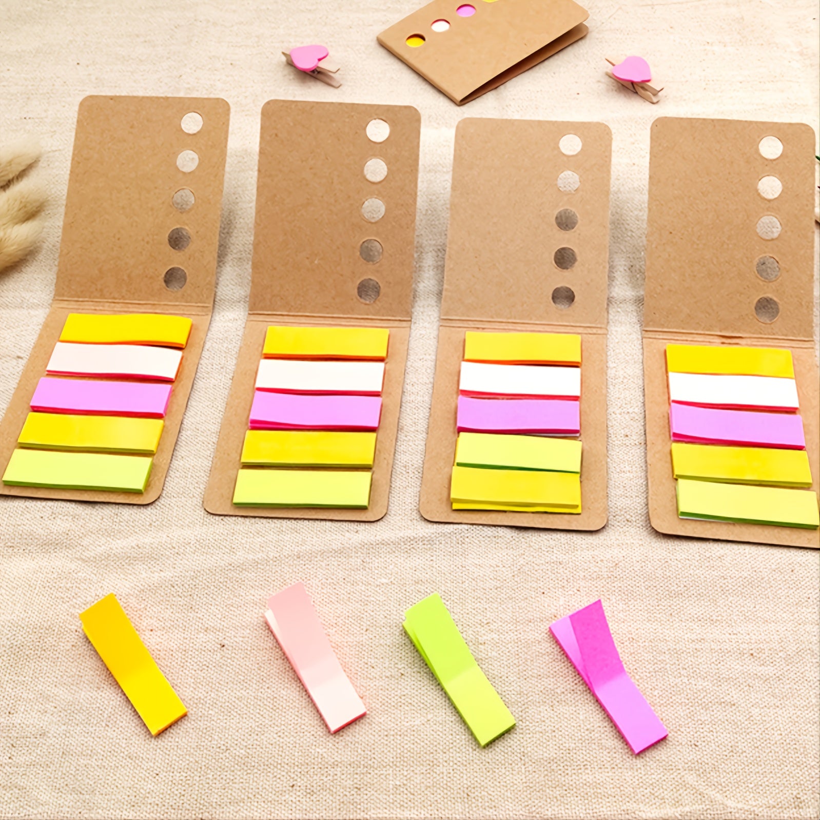Cow Leather Sticky Note Set 120 Sheets