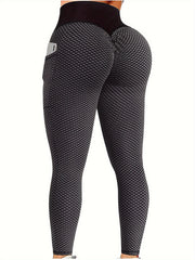 High Waist Yoga Pants High Stretch Running Sports Leggings