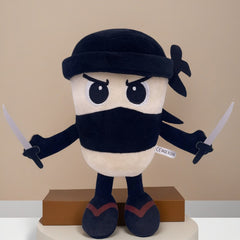 Tung Tung Tung Sahur Plush Toy Stylish Dual Sword Warrior