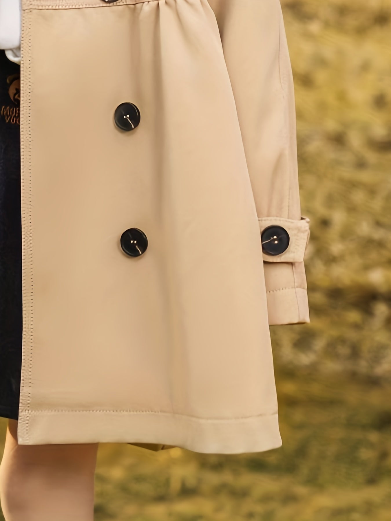 Casual Girls' Trench Jacket for Spring & Autumn