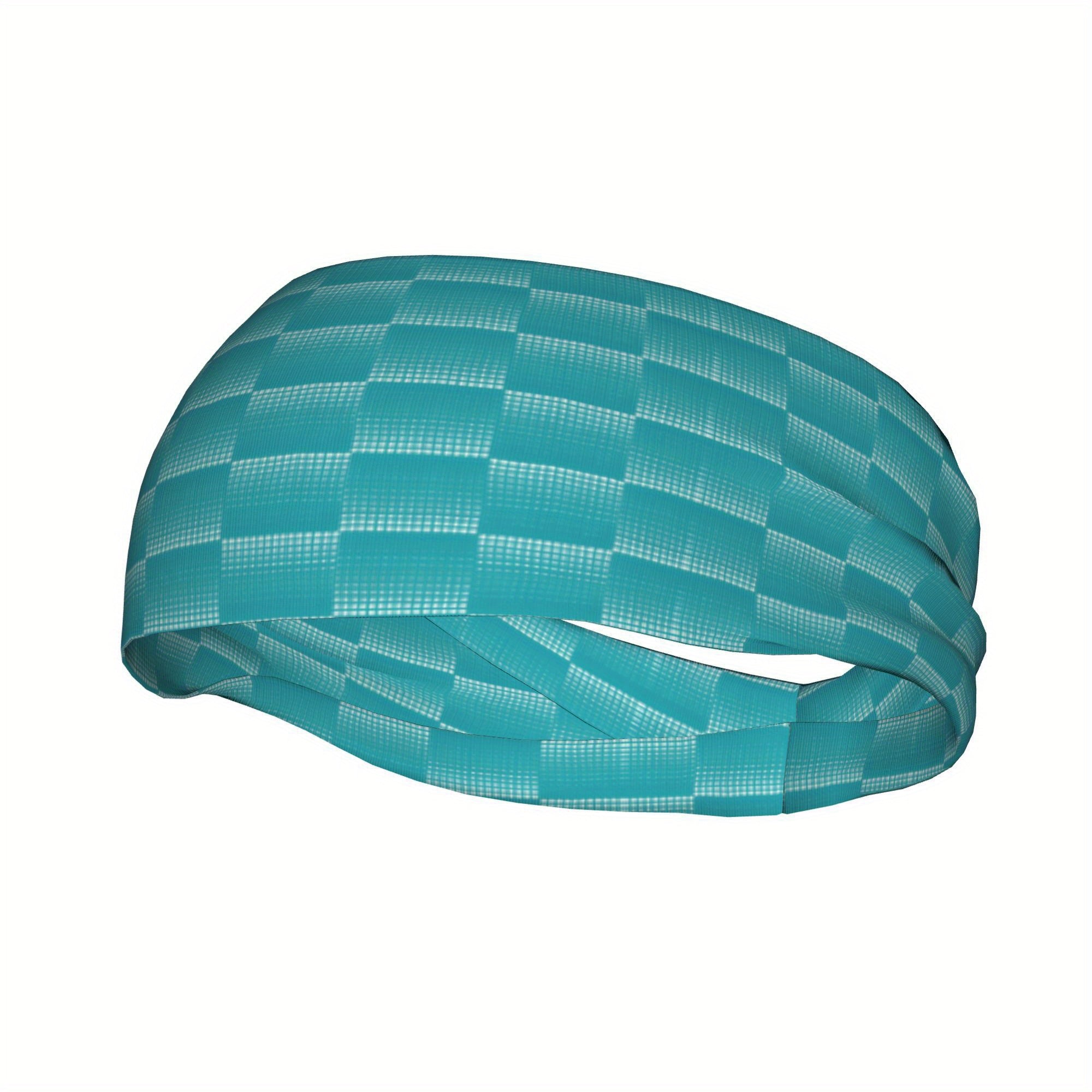 Vintage Plaid Breathable Headband for Sport & Casual Outfits