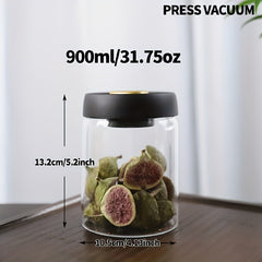 High Vacuum Glass Jar for Freshness and Anti Oxidation