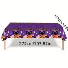 Waterproof Halloween Party Tablecloth 108in 54in