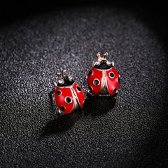 Ladybug Stud Earrings Animal Jewelry Personality Gift