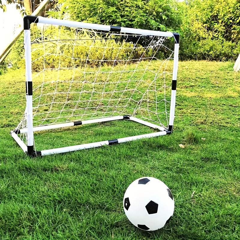 Kids' Outdoor Sports Toys Large Football Goal Set Portable Assembly