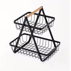 Metal Vegetable and Fruit Storage Rack for Kitchen and Living Room