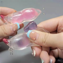 Soft Squeeze Bean Decompression Keychain for Car Keys Backpacks Wallets