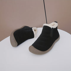 Women's Solid Snow Boots Plush Lined Slip On Winter Non Slip Boots
