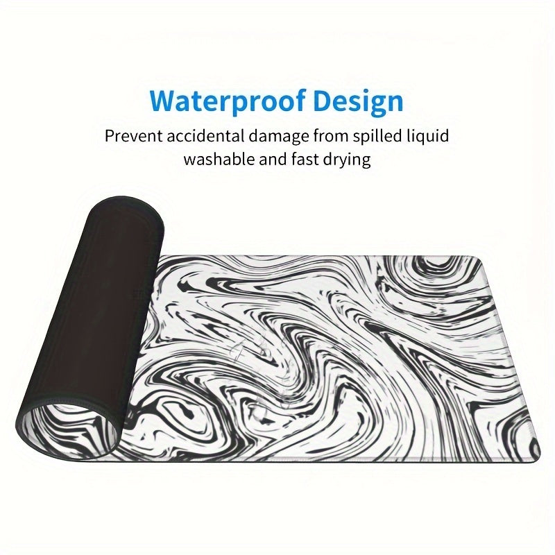Large Mouse Pad Desk Pad Extended Non Slip Rubber Base Stitched Edges