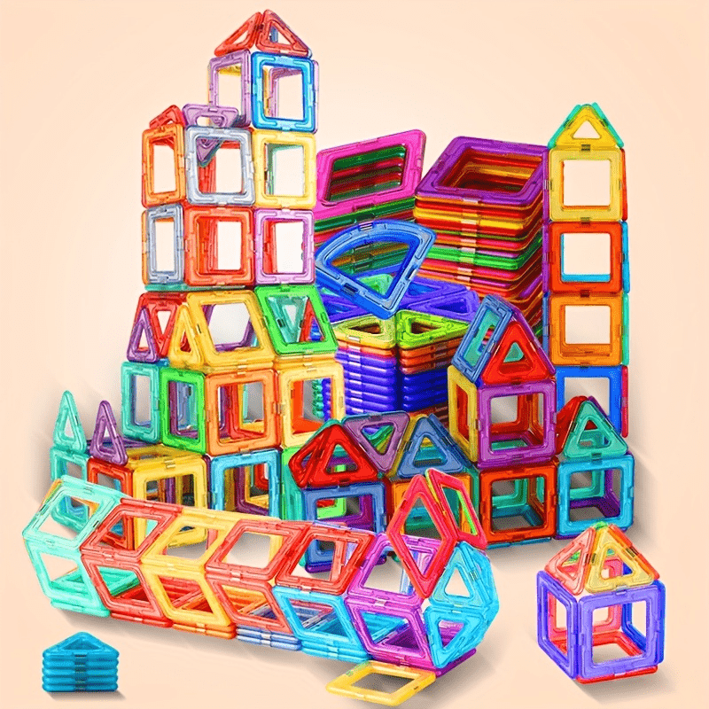 Magnetic Building Blocks Toy Colorful DIY Construction Block Stick