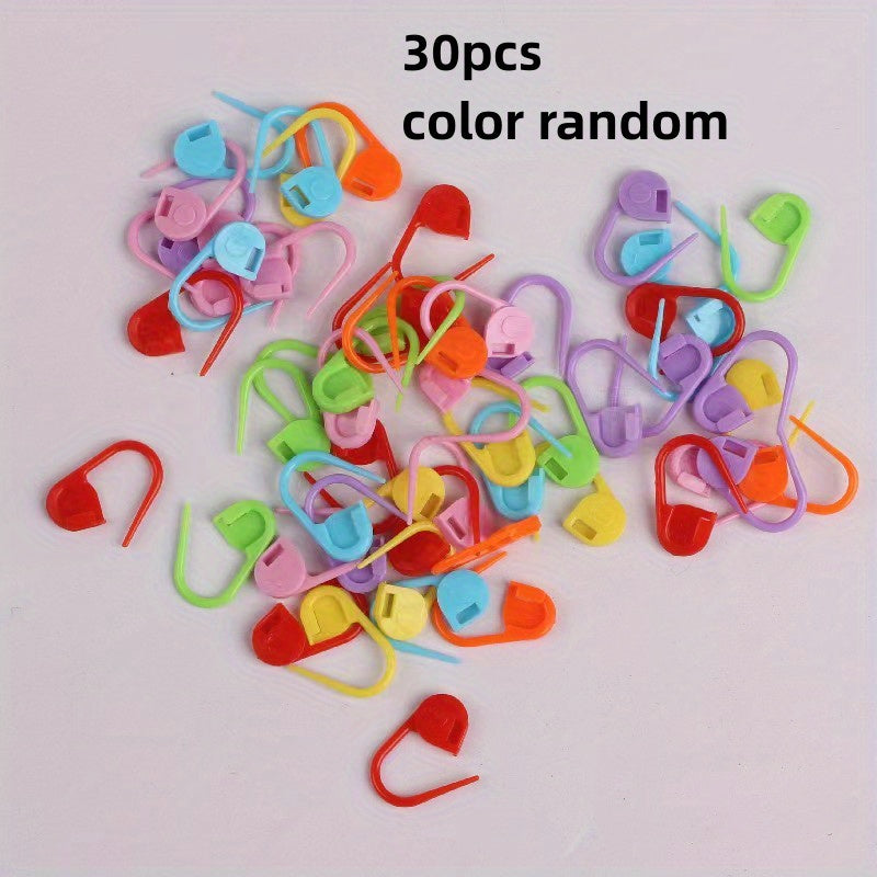50pcs Marking Buckles Safety Pins with Storage Box Mini Knitting Needles