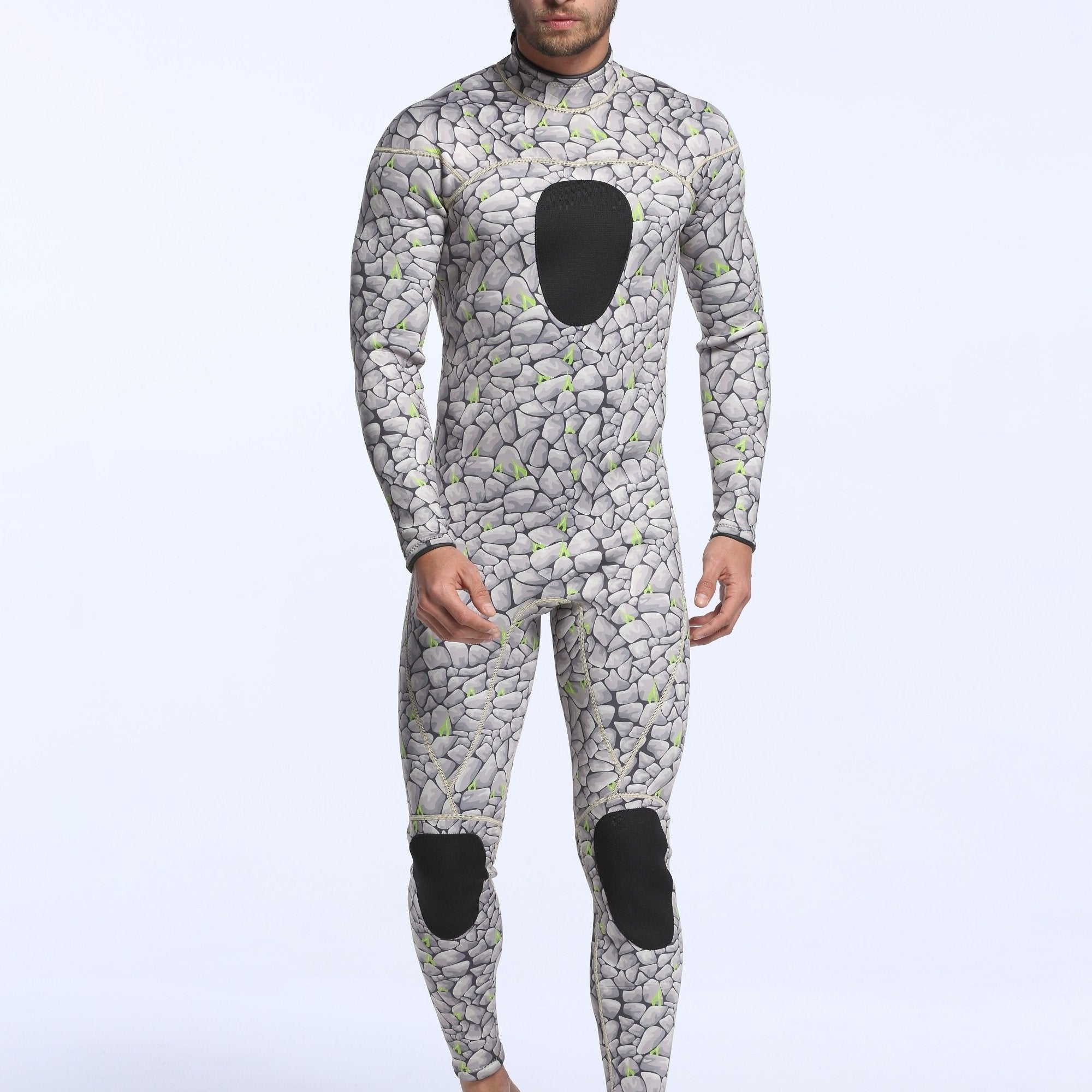 Men's Camo 3mm Neoprene Diving Suit Warm Anti Jellyfish Wetsuit