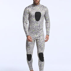 Men's Camo 3mm Neoprene Diving Suit Warm Anti Jellyfish Wetsuit
