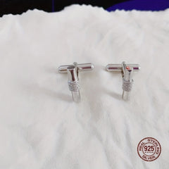 S925 Men's Cufflinks Suit Wedding Style Sleeve Buttons