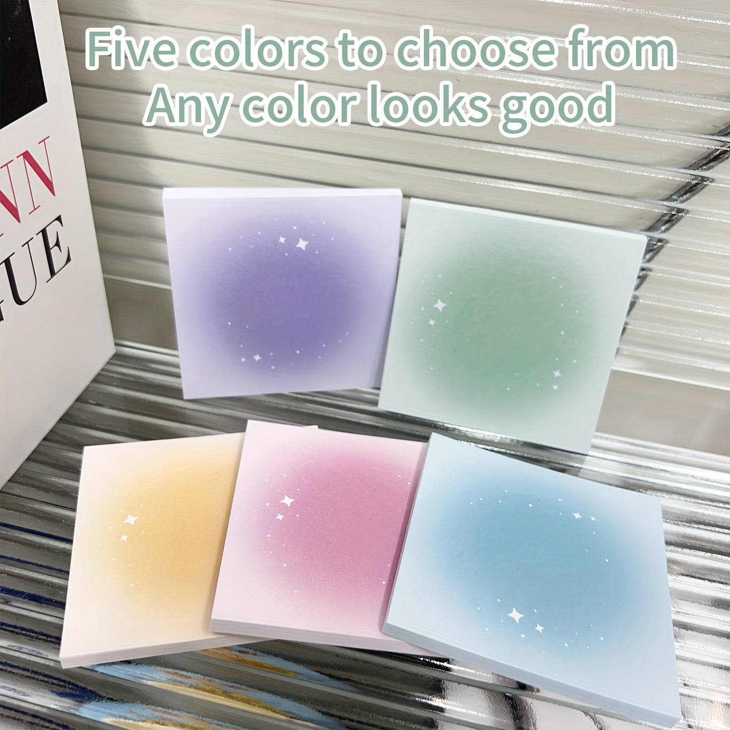 50 Sheets Gradient Square Note Pad Office Supplies