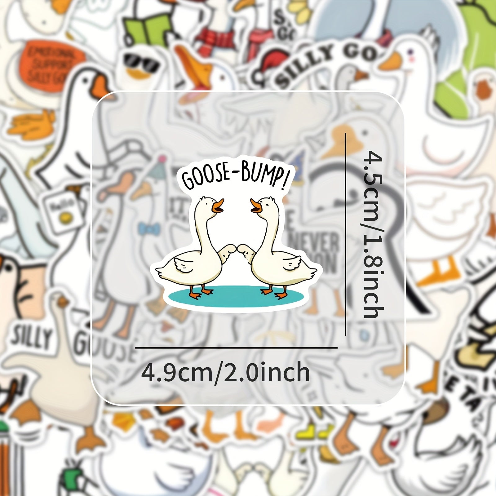 54 Goose Graffiti Stickers for Luggage Water Cup Guitar