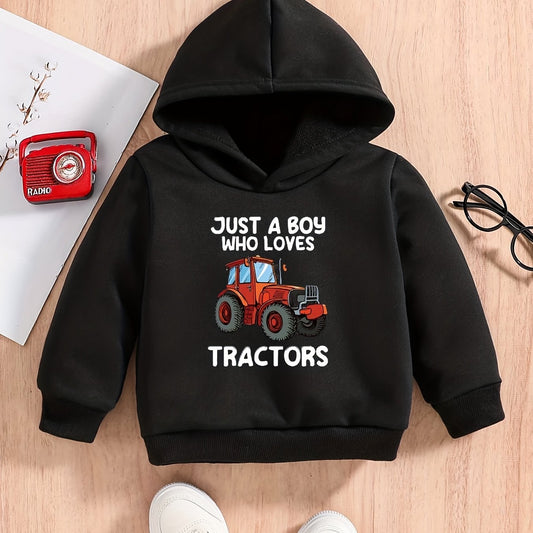Baby Boys Vehicle Graphic Pullover Sweatshirt Hoodie