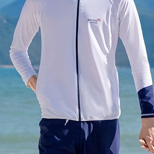 Men's Quick Drying Diving Suit Long Sleeve Jacket and Shorts Wetsuit