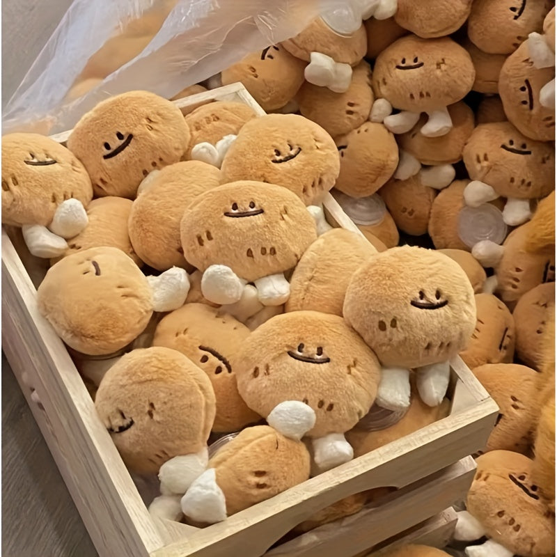 2pcs Potato Plush Pendants Soft Squishy Squeeze with Expressive Eyes & Cheeks