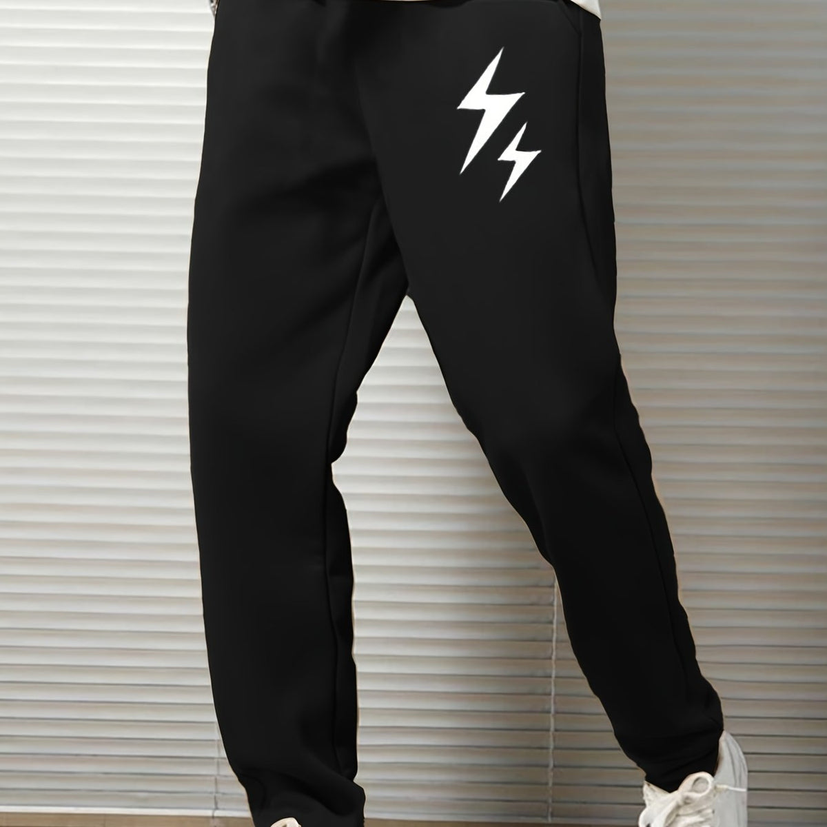 Lightning Print Men's Loose Casual Sweatpants