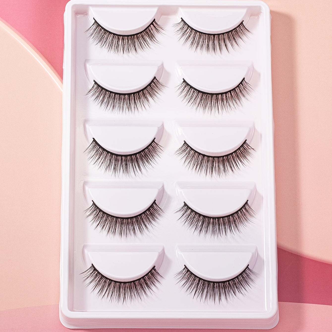 Fluffy 14mm Cat Eye False Eyelashes - Thick Curled Makeup Tools