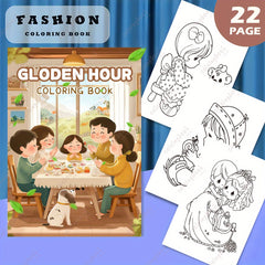 TSC Upgraded Deluxe Golden Hour Painting Coloring Book