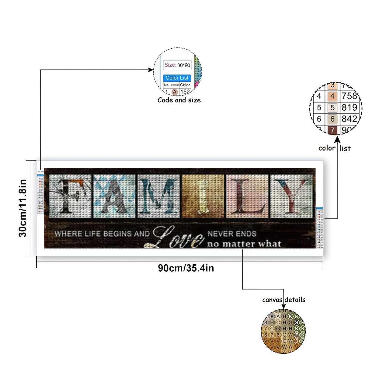 FAMILY Full Diamonds Painting Home Decoration Diamond Picture