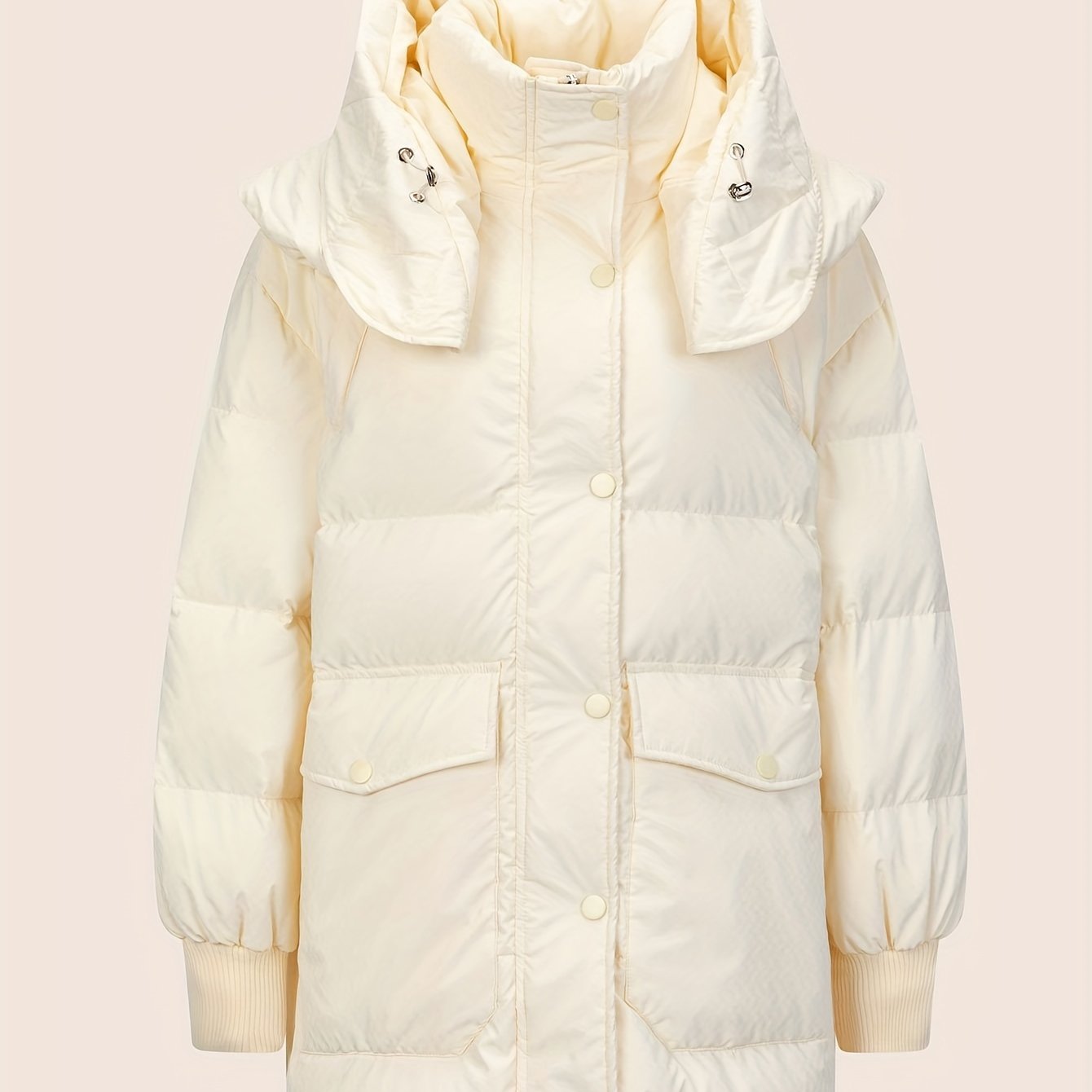 Women's Warm Puffer Jacket with Hood