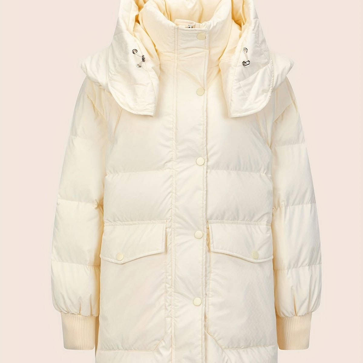 Women's Warm Puffer Jacket with Hood