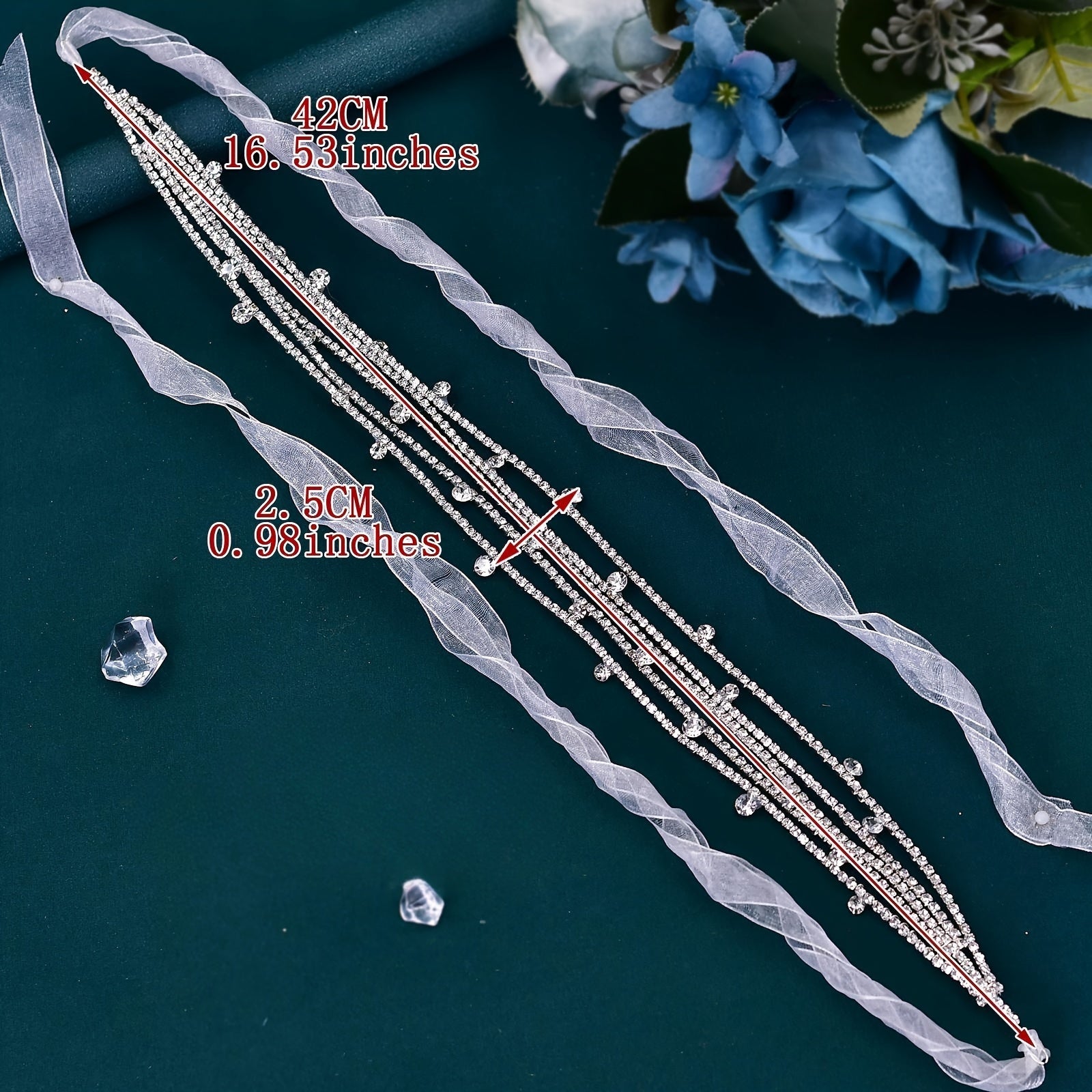 Sparkling Bride Waist Belt Synthetic Crystal Chain Versatile Waist Sash