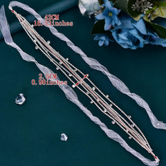 Sparkling Bride Waist Belt Synthetic Crystal Chain Versatile Waist Sash