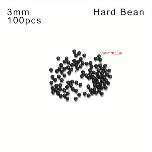 100pcs Fishing Beads Space Stopper Round Beans for Lures Hooks