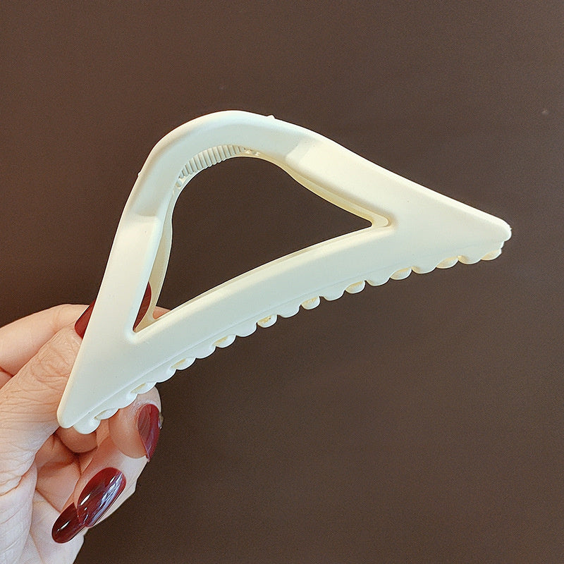 Large Hair Claw Clip Matte Triangle Design