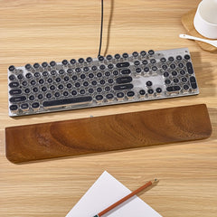 Walnut Wood Keyboard Wrist Rest for 98/104 Key Mechanical Keyboards