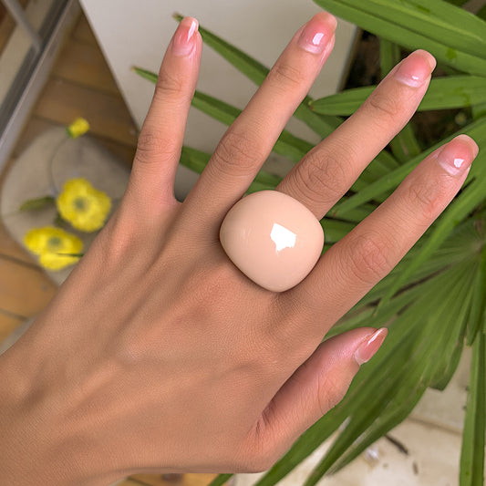 Multicolor Resin Chunky Ring Exaggerated Knuckle Finger Ring for Women