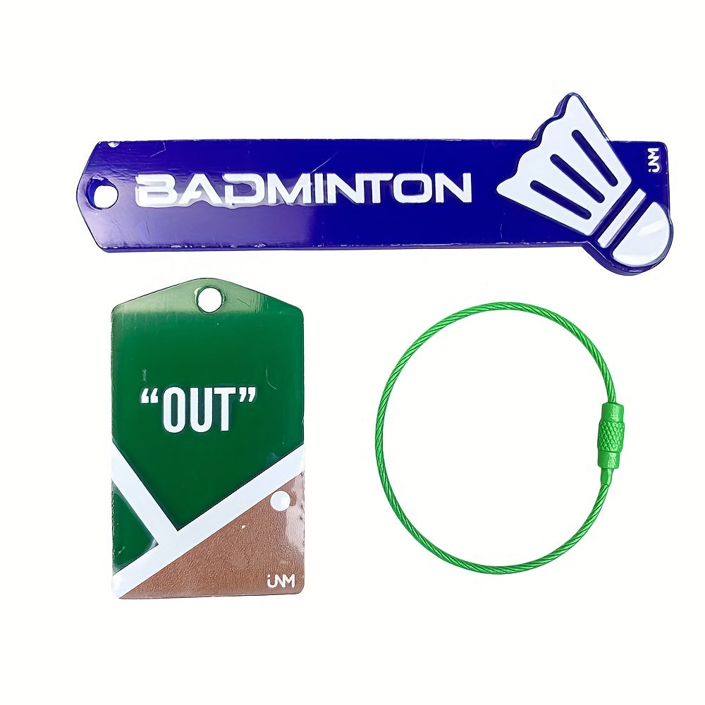 Badminton Field & Bag Pendant Gift