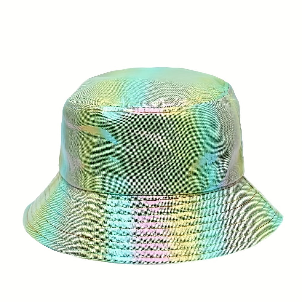 Colorful Reflective Sunshade Bucket Hat for Shopping