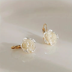 Camellia Dangle Earrings for Women, Summer Party Gift
