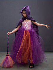 Halloween Witch Cosplay Costume & Accessories for Party Performance