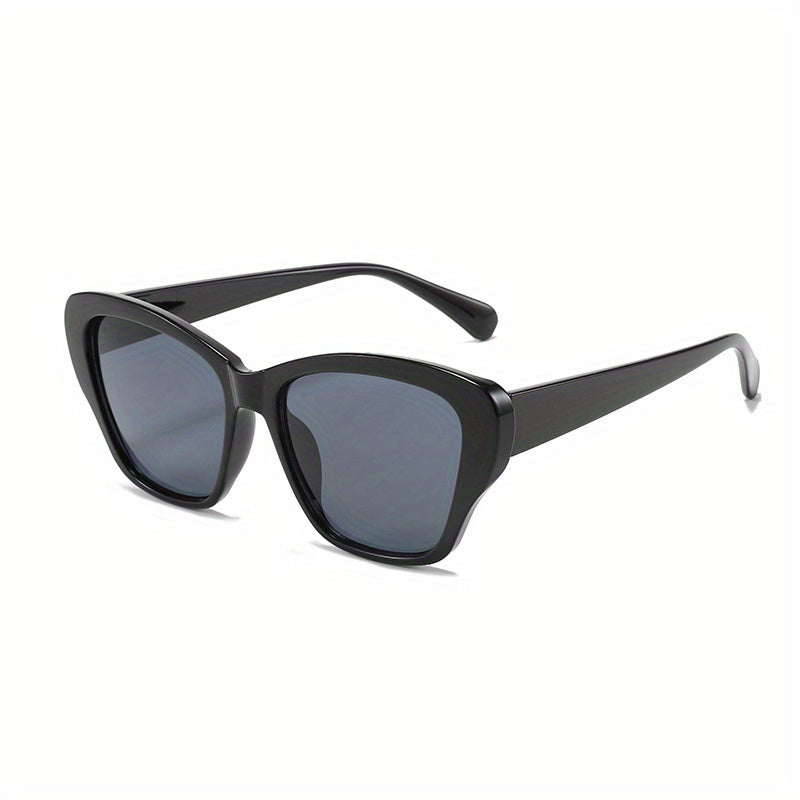 Ombre Lens Sunglasses Vintage Cat Eye Wrap Around Eyewear UV Blocking
