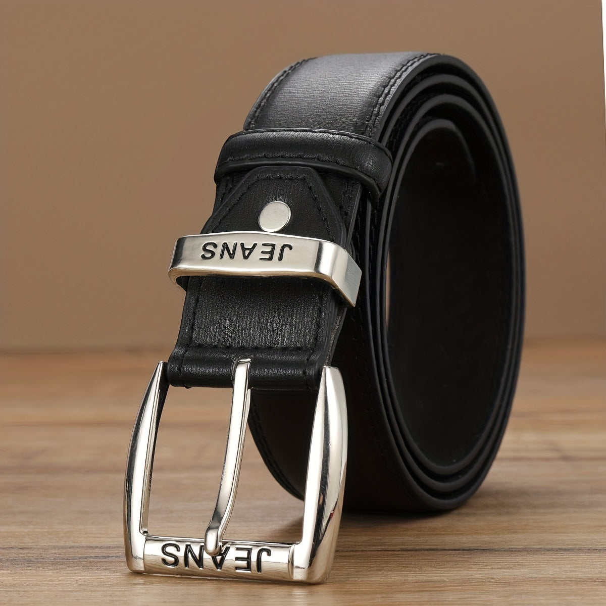 Men's Engraved Leather Belt