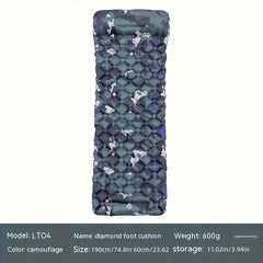 Outdoor Inflatable Pad TPU Sleeping Pad Camping Tent Air Cushion Bed