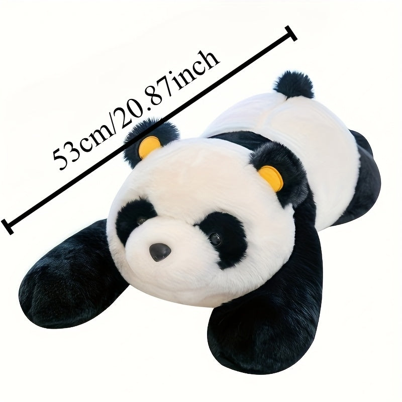 Panda Plush Toy Soft Polyester Stuffed Animal with Yellow Ears