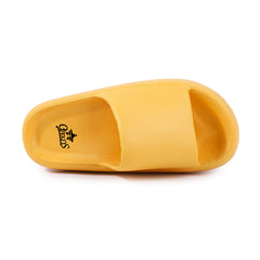 Men's Comfort Slippers Yellow Thick Sole Non Slip for Bathroom Shower