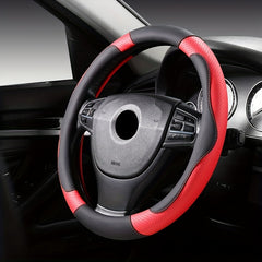 Perforated Leather Steering Wheel Cover for 98% of Models