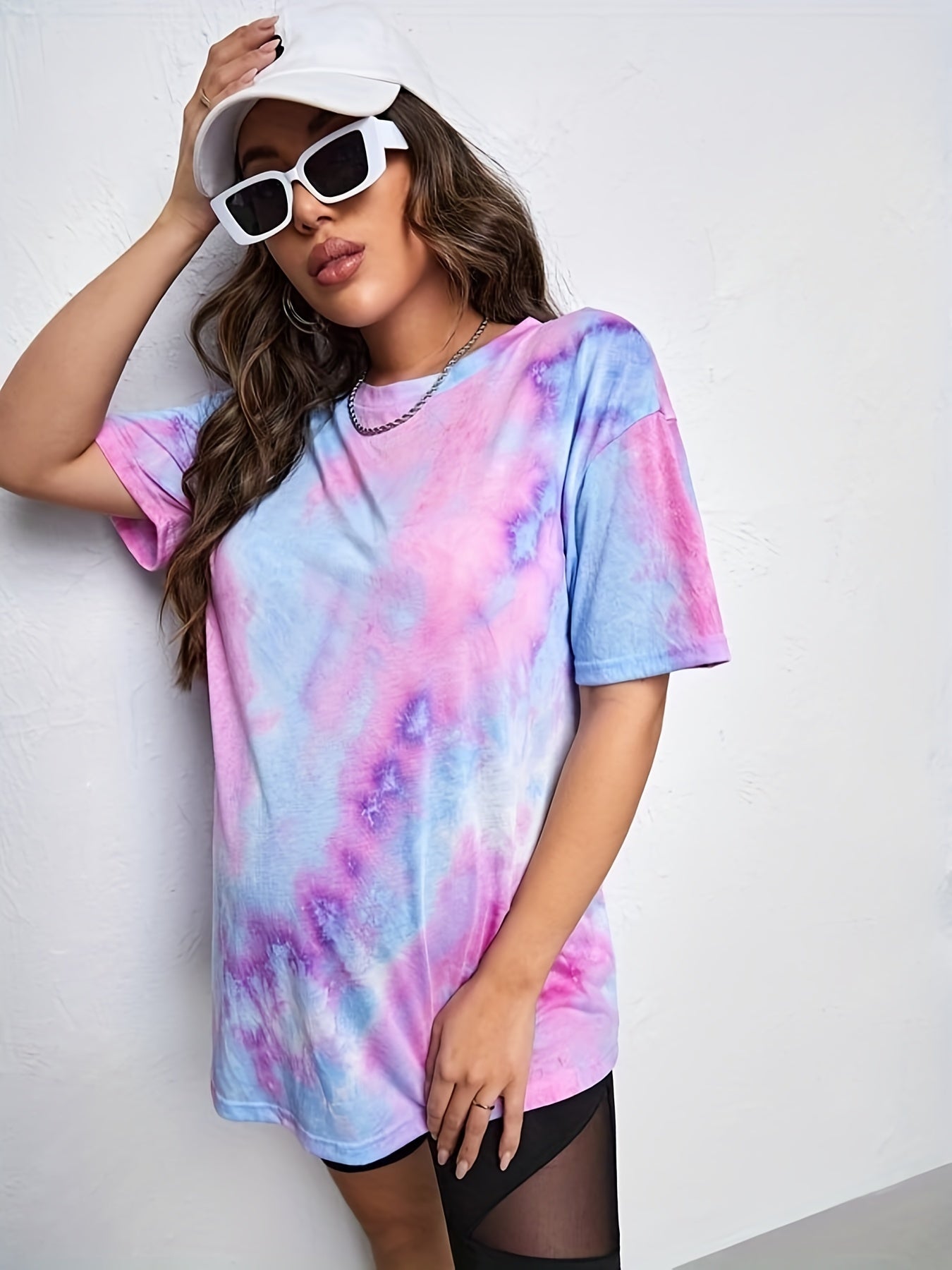  Tie Dye Short Sleeve Pajama Top