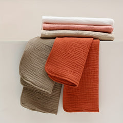 100% Cotton Wrinkled Crepe Gauze Burp Towel