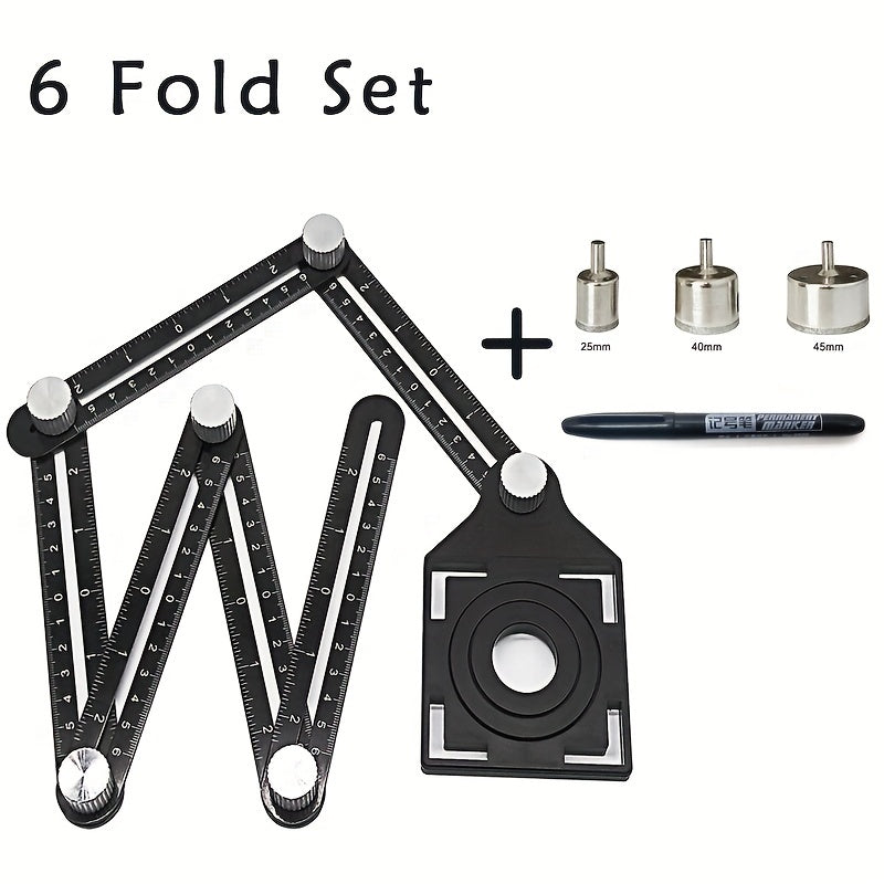 6-Fold Aluminum Alloy Perforated Mold Template Tool