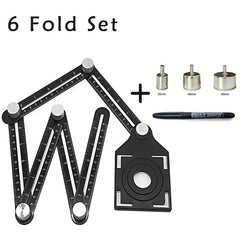 6-Fold Aluminum Alloy Perforated Mold Template Tool